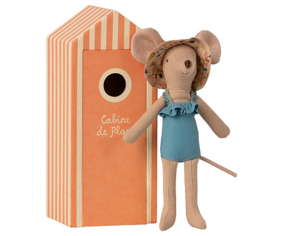 Maileg Mom Mouse - Beach Mouse in Cabin