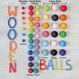 Grimm's Large Rainbow Balls (6pcs)