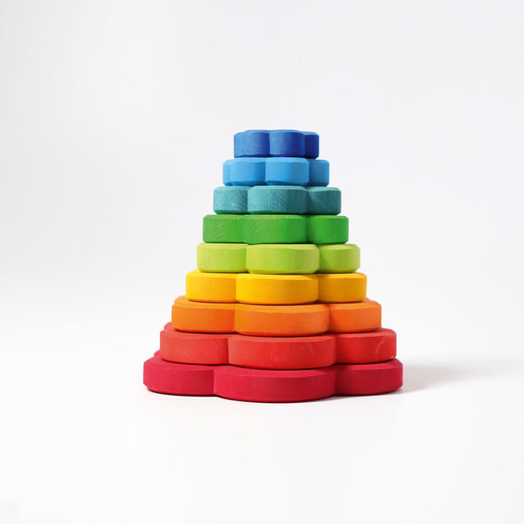 Grimm's Rainbow Flower Stacking Tower