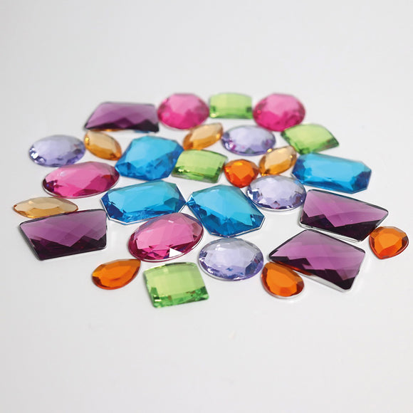 Grimm's Giant Acrylic Glitter Stones (28pcs)