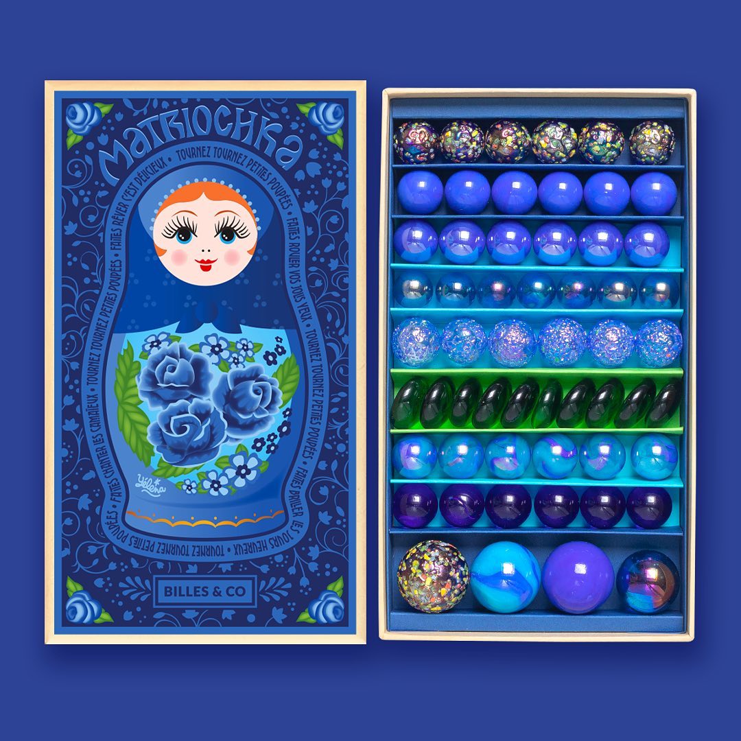 Marbles Treasure Box - Matriochka Yelena | Billes & Co | Reverie Craft