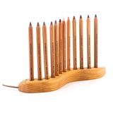 Drei Blatter Wooden Pencil Holder Snake - 12 holes