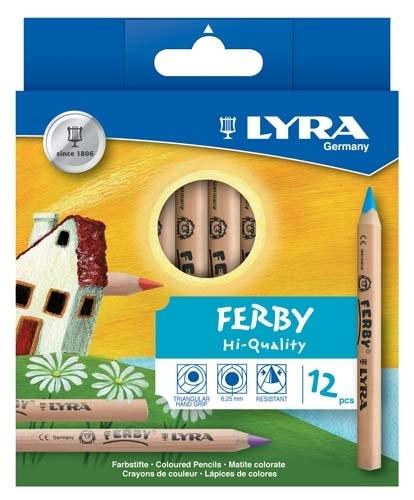 LYRA Ferby Short® Coloured Pencil (12 Colours)