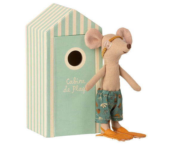 Maileg Big Brother Mouse - Beach Mouse in Cabin