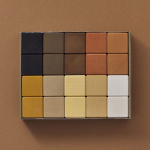 Wooden Skin Tone Cubes Set