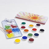 Stockmar Watercolour Paint Set in Tin (12 Opaque Colors)