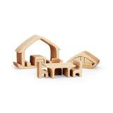Gluckskafer All-In Wooden House - Natural (17Pcs)