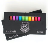 Kitpas Dustless Art Chalk (12 Colours)