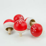 Mader Spinning Turn Top - Fly Agaric