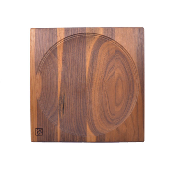 Mader Walnut Wooden Plate for Spinning Top - 25cm
