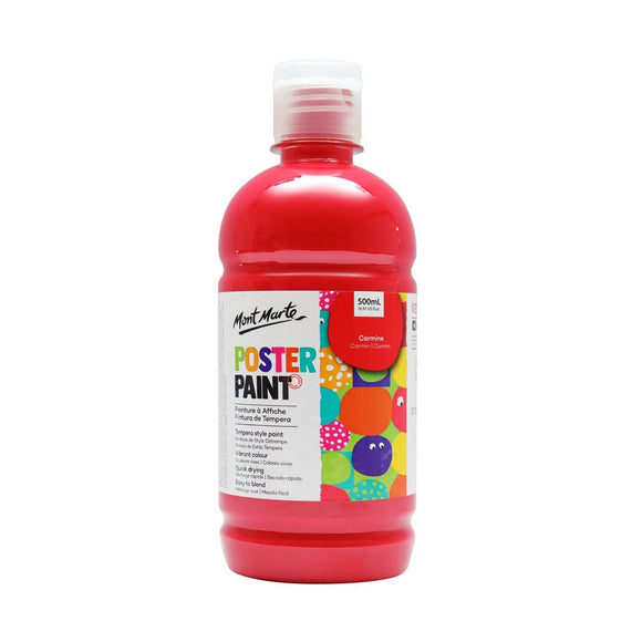 Washable Poster Paint 500ml - Carmine Red