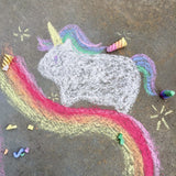 Rainbow Unicorn Horn Sidewalk Chalks (3 pieces)